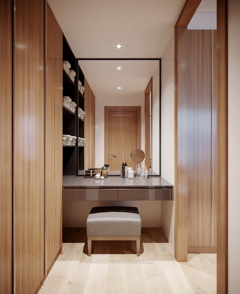 Lựa chọn tủ quần áo cửa lùa giúp cho không gian thêm rộng hơn Thiết kế chung cư