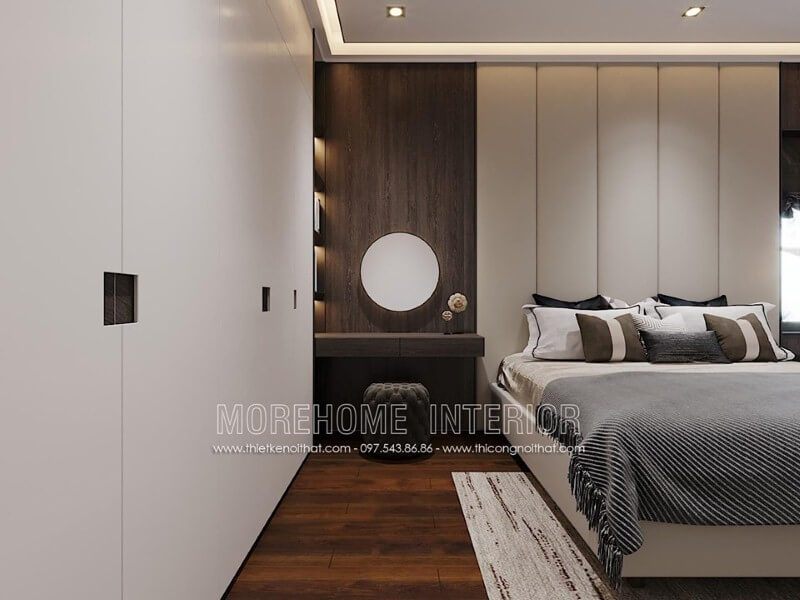 Tủ quần áo hiện đại đẹp sang trọng cho nội thất phòng ngủ.