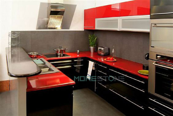 Những hữu ích bất ngờ khi lựa chọn bàn đá tủ bếp màu đỏ LG