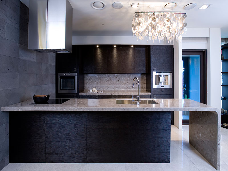 Bàn đá tủ bếp solid surface